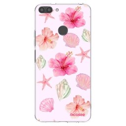 Átlátszó szilikon tok az alábbi mobiltelefonokra Huawei P Smart - Blush Lagoon