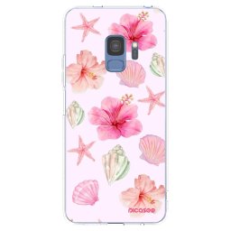 Átlátszó szilikon tok az alábbi mobiltelefonokra Samsung Galaxy S9 G960F - Blush Lagoon