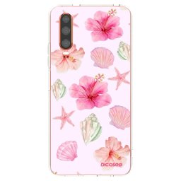 Átlátszó szilikon tok az alábbi mobiltelefonokra Huawei P30 - Blush Lagoon