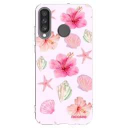 Átlátszó szilikon tok az alábbi mobiltelefonokra Huawei P30 Lite - Blush Lagoon