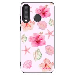 Fekete szilikon tok az alábbi mobiltelefonokra Huawei P30 Lite - Blush Lagoon