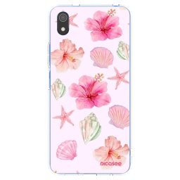Átlátszó szilikon tok az alábbi mobiltelefonokra Xiaomi Redmi 7A - Blush Lagoon