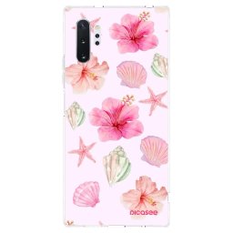 Átlátszó szilikon tok az alábbi mobiltelefonokra Samsung Galaxy Note 10+ N975F - Blush Lagoon