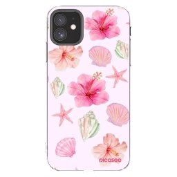 Átlátszó szilikon tok az alábbi mobiltelefonokra Apple iPhone 11 - Blush Lagoon