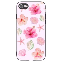 Fekete szilikon tok az alábbi mobiltelefonokra Apple iPhone SE 2020 - Blush Lagoon