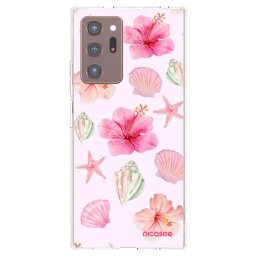 Átlátszó szilikon tok az alábbi mobiltelefonokra Samsung Galaxy Note 20 Ultra - Blush Lagoon