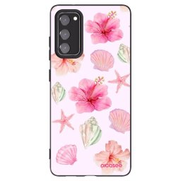 Fekete szilikon tok az alábbi mobiltelefonokra Samsung Galaxy S20 FE - Blush Lagoon