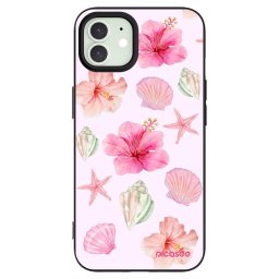Fekete szilikon tok az alábbi mobiltelefonokra Apple iPhone 12 - Blush Lagoon