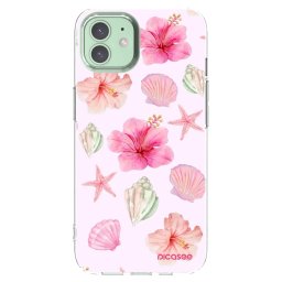 Átlátszó szilikon tok az alábbi mobiltelefonokra Apple iPhone 12 - Blush Lagoon