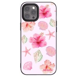 Fekete szilikon tok az alábbi mobiltelefonokra Apple iPhone 12 Pro Max - Blush Lagoon