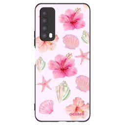 Fekete szilikon tok az alábbi mobiltelefonokra Huawei P Smart 2021 - Blush Lagoon