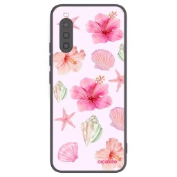 Fekete szilikon tok az alábbi mobiltelefonokra Sony Xperia 10 II - Blush Lagoon