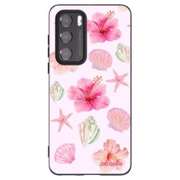 Fekete szilikon tok az alábbi mobiltelefonokra Huawei P40 - Blush Lagoon