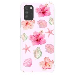 Átlátszó szilikon tok az alábbi mobiltelefonokra Xiaomi Poco M3 - Blush Lagoon
