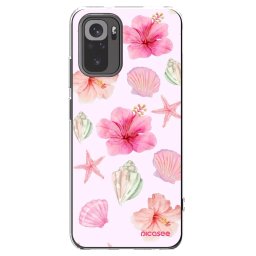 Átlátszó szilikon tok az alábbi mobiltelefonokra Xiaomi Redmi Note 10 - Blush Lagoon