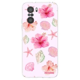 Átlátszó szilikon tok az alábbi mobiltelefonokra Xiaomi Poco F3 - Blush Lagoon
