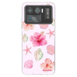 Átlátszó szilikon tok az alábbi mobiltelefonokra Xiaomi Mi 11 Ultra - Blush Lagoon