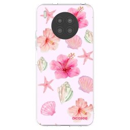 Átlátszó szilikon tok az alábbi mobiltelefonokra Huawei Nova 8i - Blush Lagoon