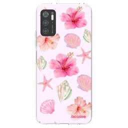 Átlátszó szilikon tok az alábbi mobiltelefonokra Xiaomi Poco M3 Pro 5G - Blush Lagoon