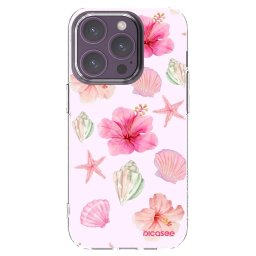 Átlátszó szilikon tok az alábbi mobiltelefonokra Apple iPhone 14 Pro - Blush Lagoon