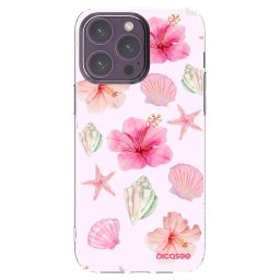Átlátszó szilikon tok az alábbi mobiltelefonokra Apple iPhone 14 Pro Max - Blush Lagoon