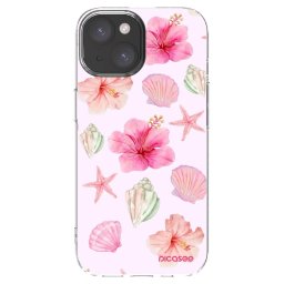 Átlátszó szilikon tok az alábbi mobiltelefonokra Apple iPhone 15 - Blush Lagoon