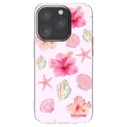 Átlátszó szilikon tok az alábbi mobiltelefonokra Apple iPhone 15 Pro - Blush Lagoon