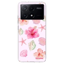 Átlátszó szilikon tok az alábbi mobiltelefonokra Xiaomi Poco X6 Pro - Blush Lagoon