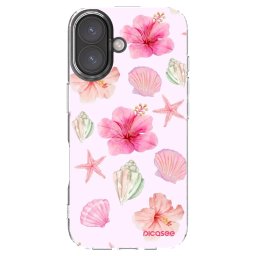 Átlátszó szilikon tok az alábbi mobiltelefonokra Apple iPhone 16 - Blush Lagoon