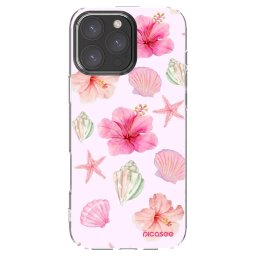 Átlátszó szilikon tok az alábbi mobiltelefonokra Apple iPhone 16 Pro Max - Blush Lagoon