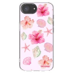 Átlátszó szilikon tok az alábbi mobiltelefonokra Apple iPhone 16e - Blush Lagoon