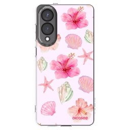 Átlátszó szilikon tok az alábbi mobiltelefonokra Samsung Galaxy S25 Edge 5G - Blush Lagoon