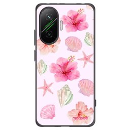 Fekete szilikon tok az alábbi mobiltelefonokra Xiaomi Poco F7 5G - Blush Lagoon