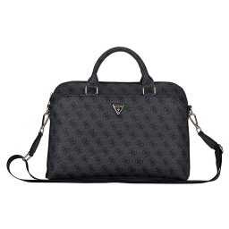 Guess PU 4G háromszög logós notebook táska 13/14/15" Fekete