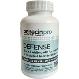 Benecin Defence Pro fehér és fekete fokhagyma kivonat, 60 db - szavatossági idő: 2026.08.31.