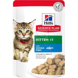 Hill's Science Plan Kitten nedves macskatáp, hal 12 x 85 g