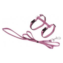 Flamingo Ziggi hám és póráz macskáknak - pink 22 cm