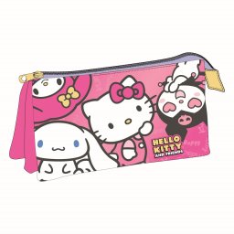 Hello Kitty Kawaii Cuties 3 rekeszes tolltartó 23 cm