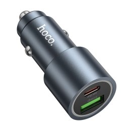 HOCO autós töltő USB-A + C típus PD QC3.0 48W Z60 fekete
