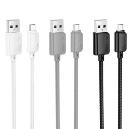 HOCO kábel USB-A - Micro USB 2,4A X113 1 m fehér