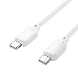 HOCO C típusú kábel C típusú C típusú kábelre 3A 60W X113 1 m fehér