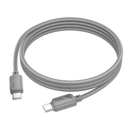 HOCO C típusú kábel C típusú C típusú kábelre 3A 60W X113 1 m szürke