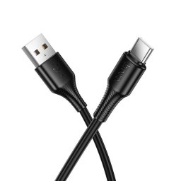 Kábel USB-A USB C Hoco 3A 1 m X120 fekete