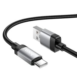 USB és USB C Hoco 3A 1 m kábel 1 m X117 fekete