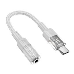 Hoco LS37 USB-C - 3,5mm jack adapter, fehér