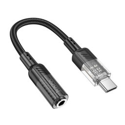 Hoco LS37 USB-C - 3,5mm jack adapter, fekete