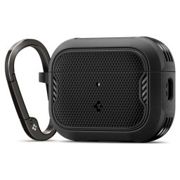 Spigen Core Armor Apple AirPods Pro 3 tok karabinerrel, Black, fekete