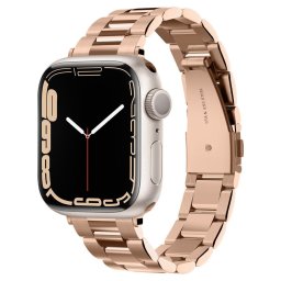Spigen Modern Fit Apple Watch 11 / 10 / 9 / 8 / SE (40 / 41 / 42mm) szíj, fém, rozéarany