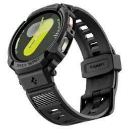 Spigen Rugged Armor Pro Samsung Galaxy Watch 8 / Watch 9 (40mm) szíj / tok, ütésálló, fekete (Carbon)