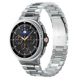 Spigen Modern Fit Samsung Galaxy Watch 8 / Watch 8 Classic (40/44/46mm) szíj, rozsdamentes acél, ezüst